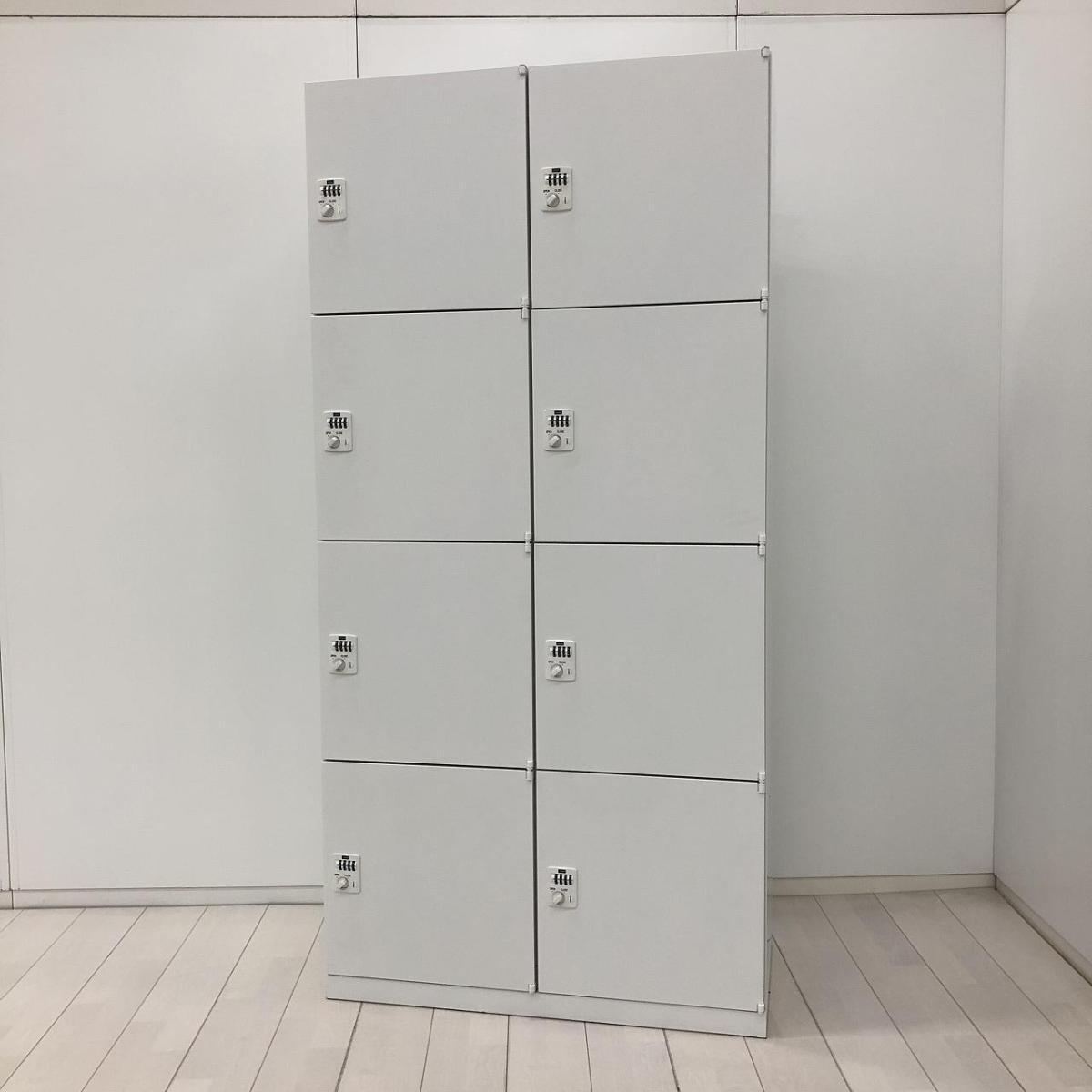 中古】 5-821-9722 ウチダ/UCHIDA 8人用パーソナルロッカー 586081 