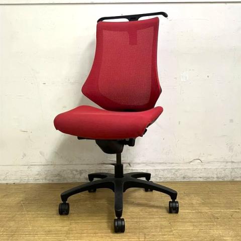 【中古】エフメッシュ KF-370JBH-T1M4 イトーキ（ITOKI） 肘無ハイバックチェア