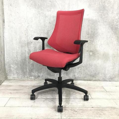 【中古】エフメッシュ KG-170JB-T1M4 イトーキ（ITOKI） 肘付ハイバックチェア