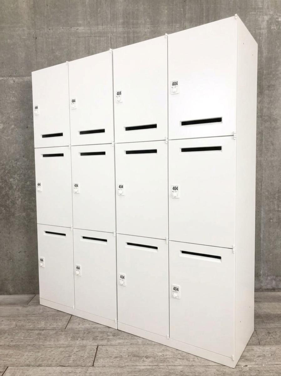 2台1セット！【在庫入替セール品！】【フレキシブルな働き方に対応！鍵の持ち運び要らずで便利に使える！】/オススメ(おすすめ) /人気商品【弊社使用欄：A01026388】■6人用モバイルロッカー　パーソナルロッカー　■メール投函口　■ダイヤル錠　■ホワイト/オカムラ（okamura）　レクトラインシリーズ
                        レクトラインロッカー
                                    中古
            