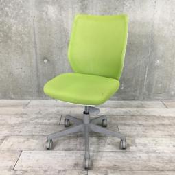 【在庫入替品】やわらかな座り心地を実現！腰への負担を減らすS字形状！】■オカムラ(okamura)製　CG-Mチェア　肘無し　ローバックチェア　背面メッシュ【T4】