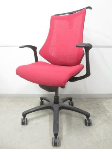 【中古】エフメッシュ KF-370JBH-T1M4 イトーキ（ITOKI） 肘付ハイバックチェア