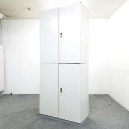 定番の書庫セット！使いやすい観音開きタイプ！搬入時は上下別の2個口での納品となるためエレベーター搬入も安心です！
■イトーキ/シンライン/グレー