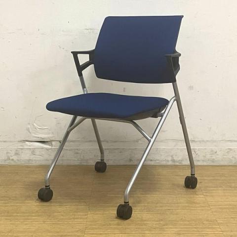 【中古】ピエガ（PIEGA）チェア CK-720E6GXT6-W コクヨ（KOKUYO） ネスティングチェア