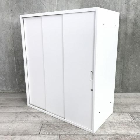 【中古】シンライン HTM-109RS-W9 イトーキ（ITOKI） ローキャビネット／引き違い