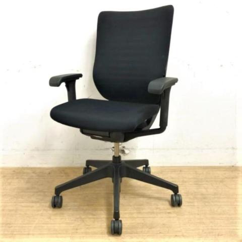【中古】エピオスチェア KE-410GB-T1T1T1 イトーキ（ITOKI） 肘付ハイバックチェア