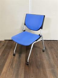オカムラ　プロスタック　コバルトブルー　背もたれクッションあり　#岐阜#愛知#三重#静岡#CS在庫