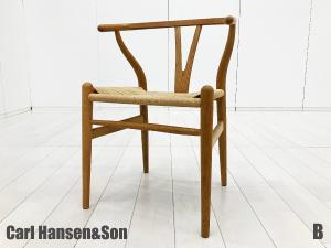 B)CARL HANSEN & SON / カールハンセン＆サン　CH24 Ｙチェア　オーク　SH45cm　ハンスＪウェグナー　北欧　ウィッシュボーンチェア