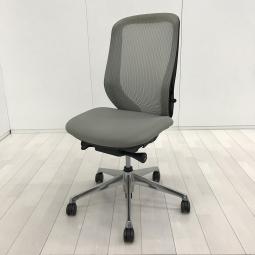 【オカムラ製品で最も人気を集める高機能メッシュチェア！】■オカムラ（okamura）製　シルフィー（Sylphy）チェア　肘無　ハイバック　背面メッシュ　■ライトグレー×ブラックシェル