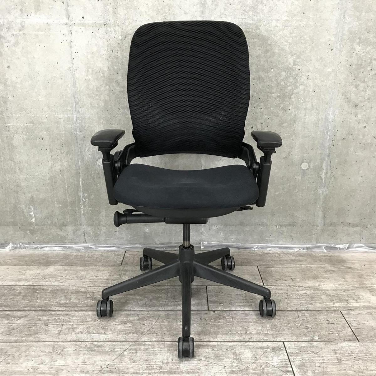 中古】リープV2 Steelcase/スチールケース 肘付ハイバックチェア 