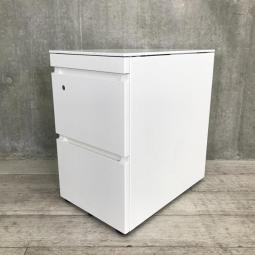 【在庫入替セール品！】【スタイリッシュなデザイン！フリーアドレスデスクに必須な３段ワゴン！】■コクヨ製　GXシリーズ　３段ワゴン　■ホワイト　■シリンダー錠【A01037058】