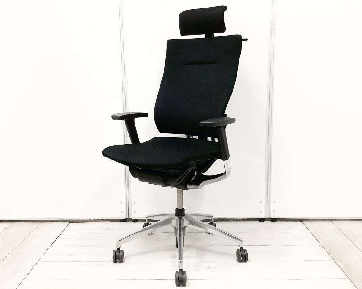 中古】スピーナチェア KE-727GVH-T1T1 イトーキ/ITOKI 肘付ハイバック 