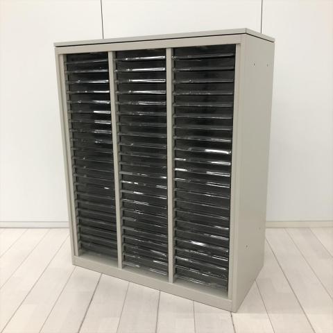 【中古】42シリーズ 4203FS　Z13 オカムラ（okamura） ローキャビネット／クリスタルトレー