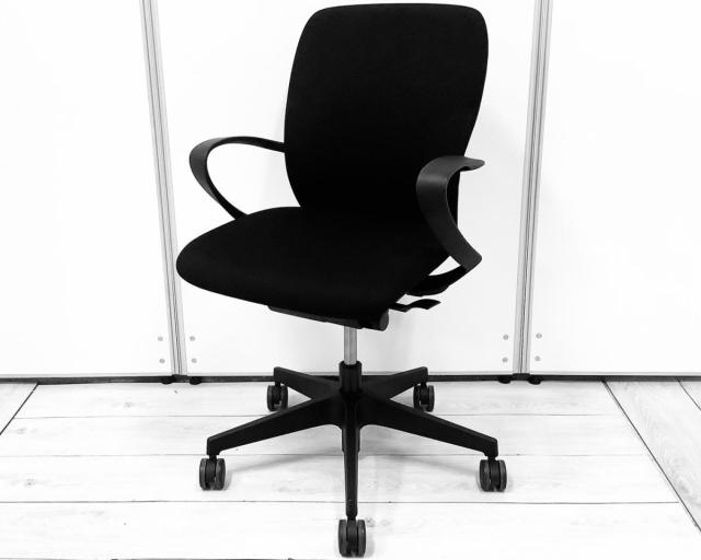 【中古】フルゴ KF-446GB-T1T1 イトーキ（ITOKI） 肘付ローバックチェア