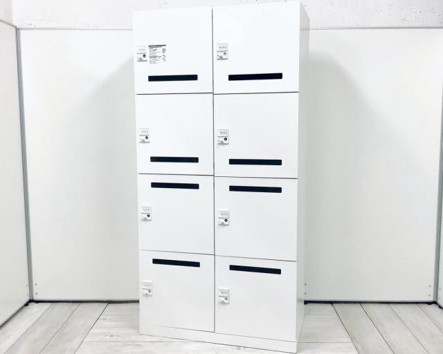 【中古】ピクスライン 4Z7XRY ZA75 オカムラ（okamura） 8人用パーソナルロッカー