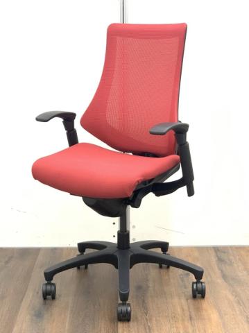 【中古】エフメッシュ KF-370JB-T1M4 イトーキ（ITOKI） 肘付ハイバックチェア