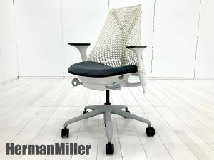 HermanMiller/ハーマンミラー　セイルチェア　ホワイトｘグレー　前傾機能付き