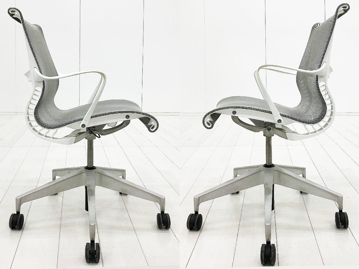 中古】セトゥーチェア Herman Miller/ハーマンミラー 肘付ローバック