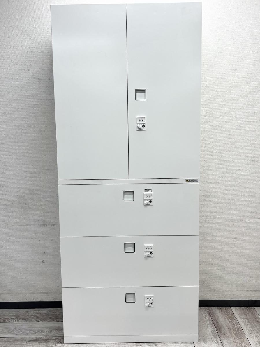 鍵管理不要のダイヤル錠タイプ 上下書庫セット#静岡市（葵区） #浜松市（中区） #磐田市 #富士市 #沼津市 #三島市#長野県
                        レクトライン
                                    中古
            