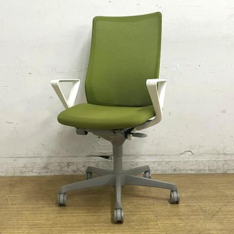 【中古】フルーエントチェア CB45WR FKB5 オカムラ（okamura） 肘付ハイバックチェア