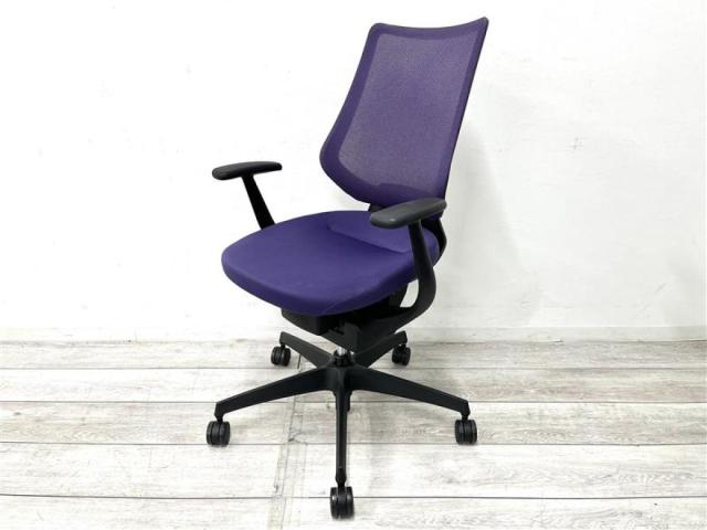 【中古】イング バーチカル 樹脂  コクヨ（KOKUYO） 肘付ハイバックチェア