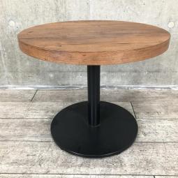 【在庫入替の為、超格安で！】【T4】【カフェ風丸テーブル入荷！リフレッシュスペースなどにおすすめ！】■オカムラ(okamura)製　アルトピアッツァ(Alt Piazza)シリーズ　丸テーブル　W600×H495㎜　■天板：木目ダークブラウン/脚：ブラック