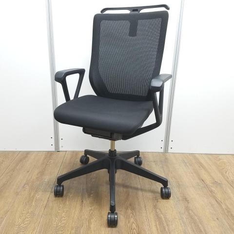 【中古】ミレッザ ロッキング有  イトーキ（ITOKI） 肘付ハイバックチェア