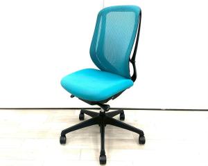 【在庫入替セール品！（本在庫限定価格）】■Okamura/オカムラ　■シルフィ（Sylphy）　■ライトブルー　■肘無し　■ハイバック　■背面：メッシュ　■座面：布　■オススメ/人気/定番商品