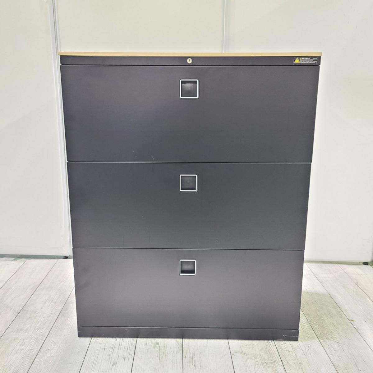 オカムラ ラテラルキャビネット上下セット ラス1 定価20万超え