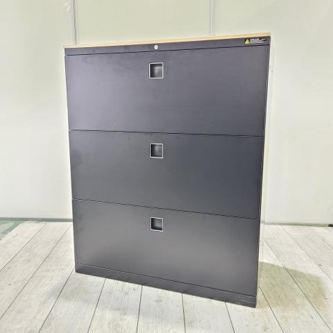 【中古】レクトライン  オカムラ（okamura） ローキャビネット／ラテラル