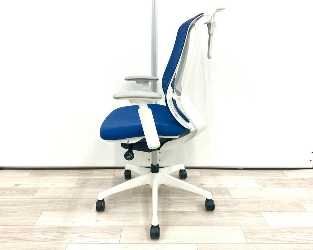 bl　オカムラ　シルフィーチェア　前傾機能　ハイバック　メッシュタイプ　中古 中古】シルフィーメッシュ オカムラ/okamura 肘無ハイバックチェア