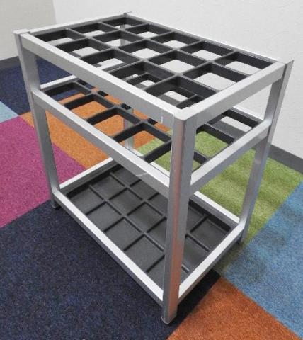 【コンパクトなのにしっかり収納。15本対応の実用傘立て！】■コクヨ（KOKUYO）製　US-A160　傘立て　縦5×横3の15本収納　■シルバー