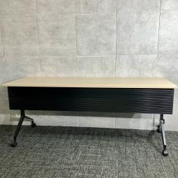 美しい木目天板、会議室やセミナーにおすすめ！横幅1800mm奥行450mmの人気サイズ！ ■ウチダ/Paragraph/ナチュラル