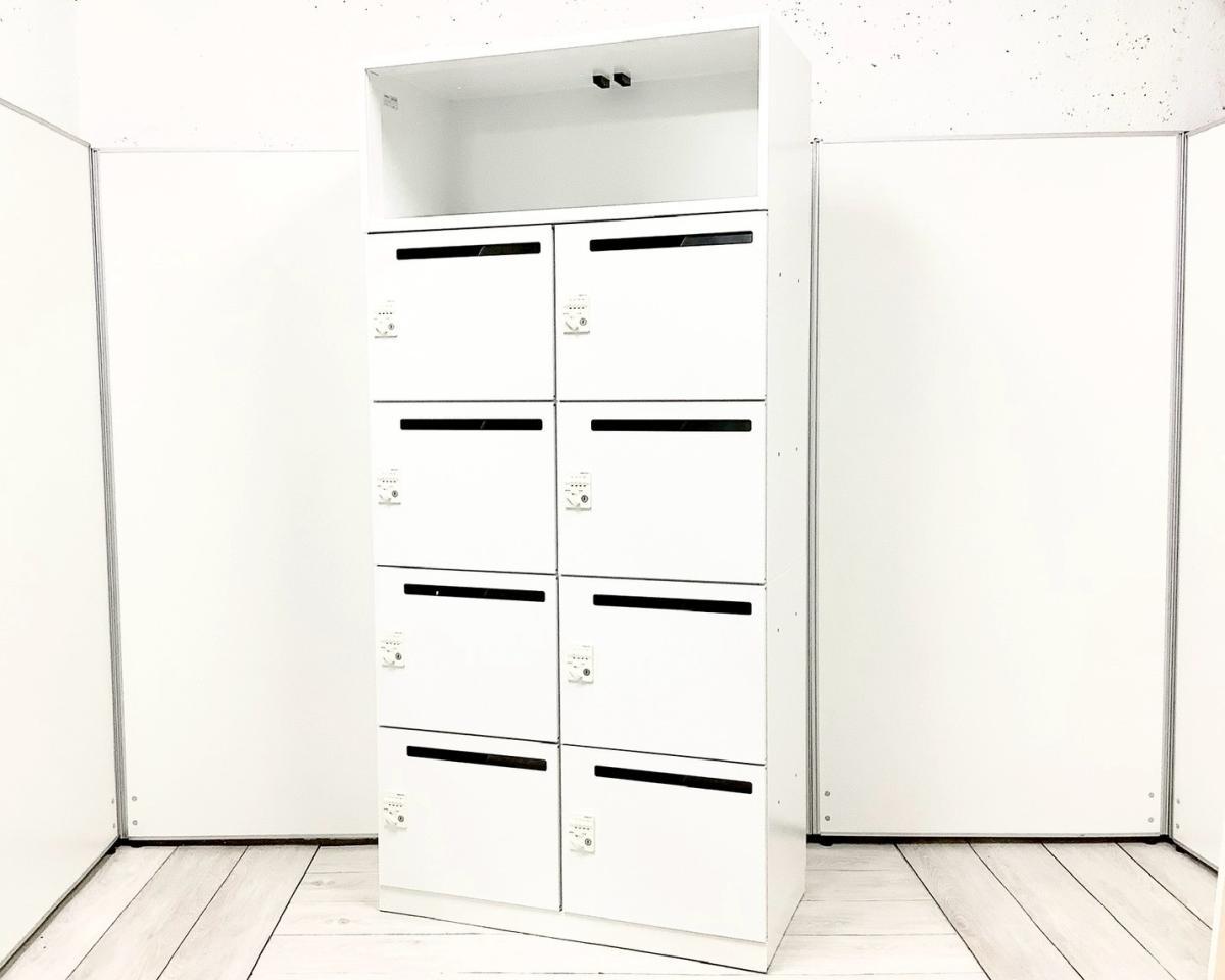 【在庫入替セール品】8人用 メールロッカー 投函口付 ダイヤル錠 マスターキー作成可能！ ホワイト コンセントあり オススメ(おすすめ) 大人気 ・KOKUYO/コクヨ ・EDIA/エディア ※横浜本店撮影画像※
                        エディアロッカー
                                    中古
            