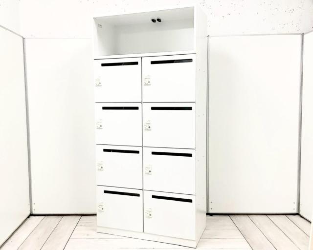 【中古】エディアロッカー SNN-R043DMT-SAW1 / SNN-RB45DMT-SAW2 コクヨ（KOKUYO） 8人用パーソナルロッカー