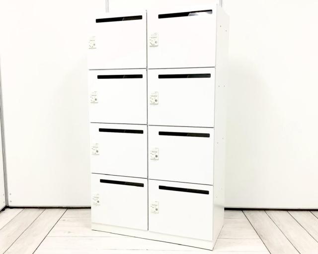 【中古】エディアロッカー SNN-R043DMT-SAW1 コクヨ（KOKUYO） 8人用パーソナルロッカー