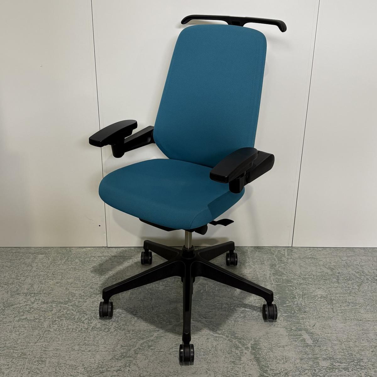 ※リクライニング不良　事務イス　肘あり　ヘッドレスト付き　グレー　イトーキ製ノート　KJ-177JE-T1T3 ノートチェア ハイバック KJ-176JE-T1T3｜オフィスチェア｜イトーキ