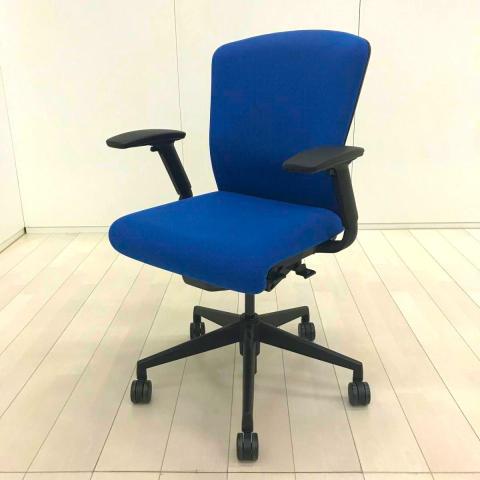 【中古】エルフィ ELA2-00B ウチダ（UCHIDA) 肘付ミドルバックチェア