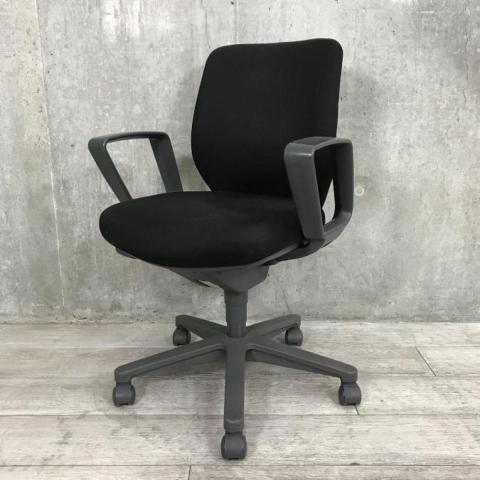 【中古】セディスタチェア CRS-G420F5 コクヨ（KOKUYO） 肘付ローバックチェア