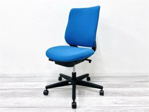 【在庫入替セール品！】【すっきりと上質なデザイン！快適な座り心地を実現するオフィスチェア！】/オススメ(おすすめ) /人気商品【弊社使用欄：A01010095】■コクヨ（KOKUYO）製　ミトラ2 (Mitra2)　ファブリックタイプ　ローバック肘無し　ターコイズブルー×ブラックフレーム