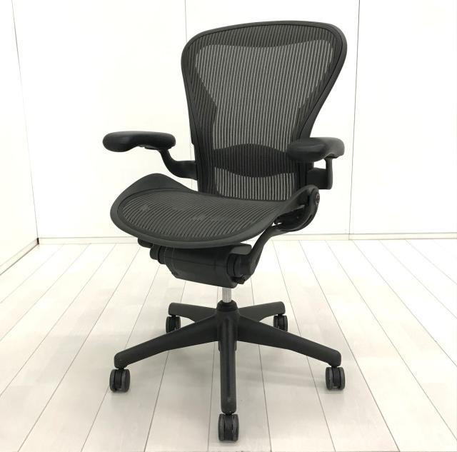 【中古】アーロンチェア  Herman Miller（ハーマンミラー） 肘付ハイバックチェア