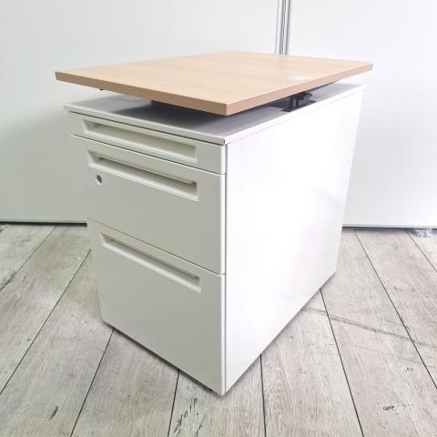 【中古】アドバンス  オカムラ（okamura） ワゴン3段