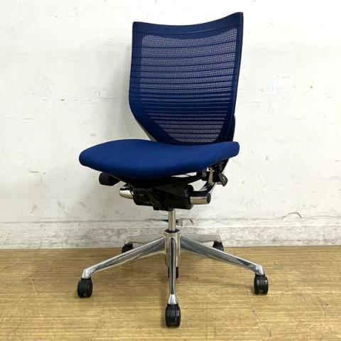 【中古】バロンチェア CP43BR FGR3 オカムラ（okamura） 肘無ローバックチェア