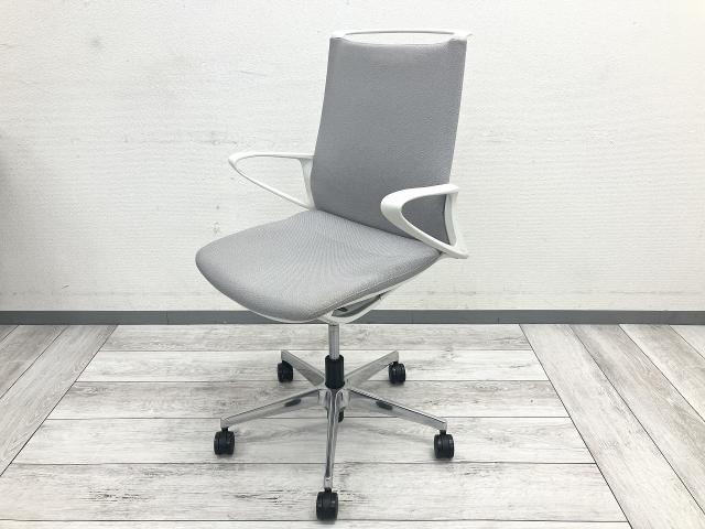 【中古】モード CA25BW　FWNM3 オカムラ（okamura） 肘付ミドルバックチェア