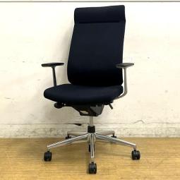 コクヨ　ウィザード2　ミドルマネージメント　アディショナルバック　固定肘　クロス：ブラック　フレーム：ブラック 脚：ポリッシュ　腰痛対策のランバーサポートが標準装備