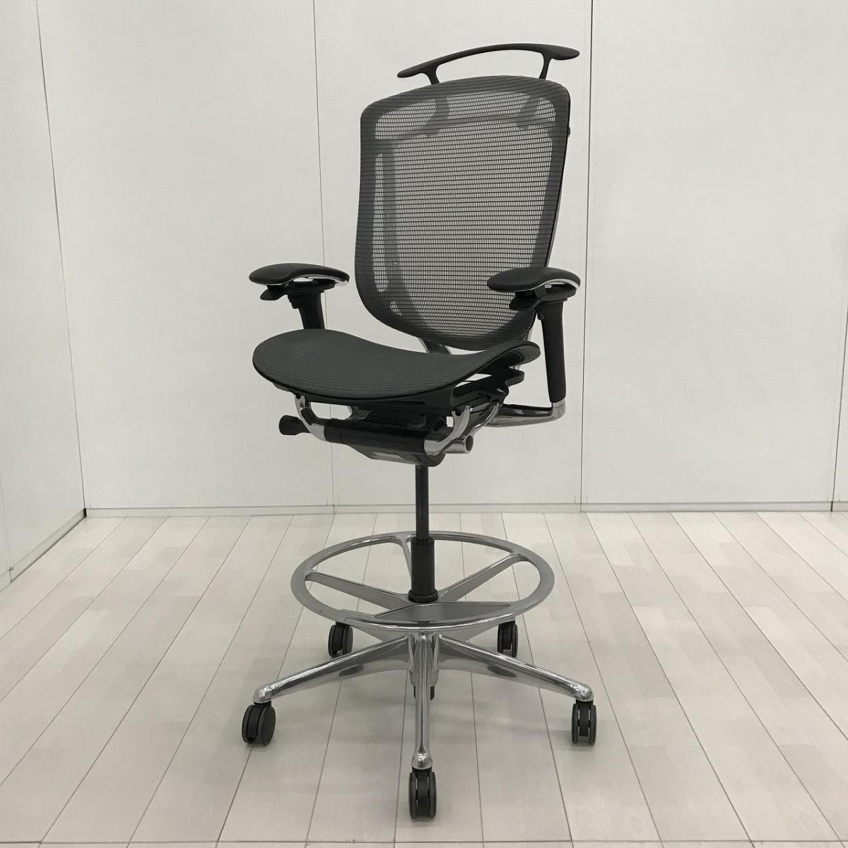 【世界で認められた革新的タスクチェア！人間工学に基づいた快適な座り心地を実現！】■オカムラ(okamura)製　コンテッサセコンダ(Contessa Seconda)チェア　肘付ハイバック　ハイチェア　■背・座面メッシュ　■可動肘・ハンガー・足掛け付　■ミディアムグレー
                        コンテッサ セコンダ
                                    中古
            