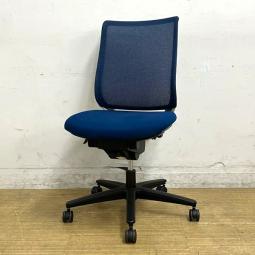 コクヨ　ミトラ　プルシアンブルー×ホワイトフレーム　肘無しチェア　スタンダードバック（メッシュ）　【愛知・名古屋・豊田・静岡・浜松】