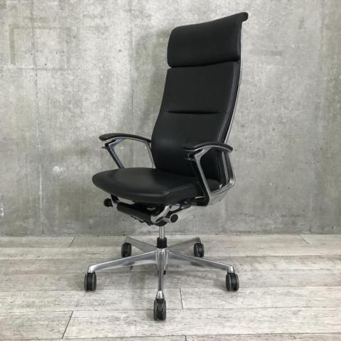 【中古】デューク（エクストラハイバック） CZ87ZX オカムラ（okamura） 肘付ハイバックチェア
