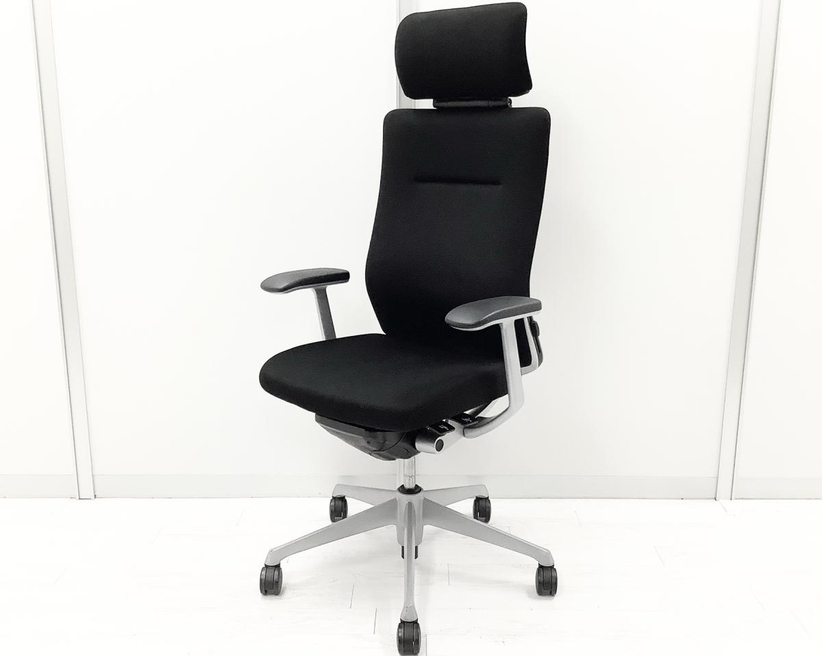 中古】コーラルメッシュ CQ8BGR FSH1 オカムラ/okamura 肘付ハイバック 