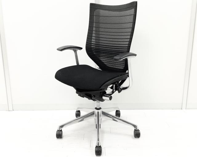 【中古】バロンチェア CP85DR　FGR1 オカムラ（okamura） 肘付ハイバックチェア